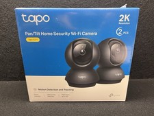NEW TP-Link Tapo C211 2-Pack 2K Indoor Pan Tilt Wi-Fi Security Cameras Black New