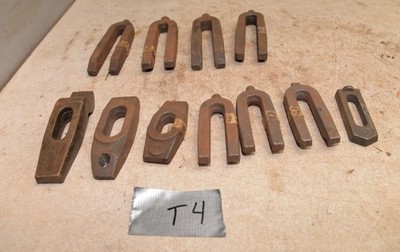 10 machinist hold down clamps vulcan finger clamp & more lathe mill tool lot T4