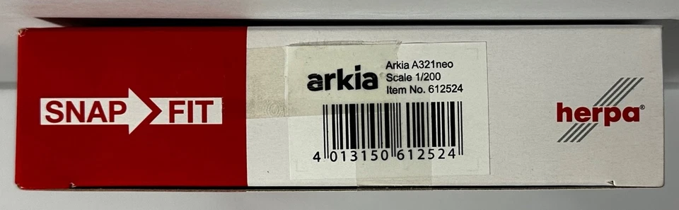 RARO NUEVO EN CAJA Herpa #612524 escala 1/200 Airbus A321neo Arkia Israeli Airlines 4X-AGH Foto 3 de 4