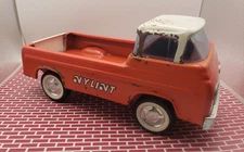Vintage 60's  Nylint Pressed Steel Econoline Pick-Up Truck Red/White