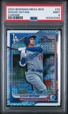 2024 Bowman - Shohei Ohtani #33 Chrome Mojo Refractor - LA Dodgers - PSA 9