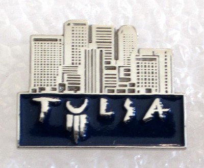 City of Tulsa, Oklahoma Tourist Travel Souvenir Collector Pin