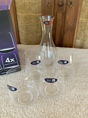 Riedel SL Stemless Wings Set 4 Glasses with Decanter  - Cabernet Sauvignon NIB