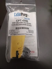 Cable Prep CPT-6590-SINGLE Coax Cable Stripping Tool for RG6 & RG-59
