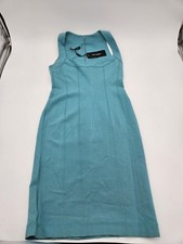 Dolce & Gabbana Turquoise Bodycon Knit Dress IT 44 NWT Made In Italy