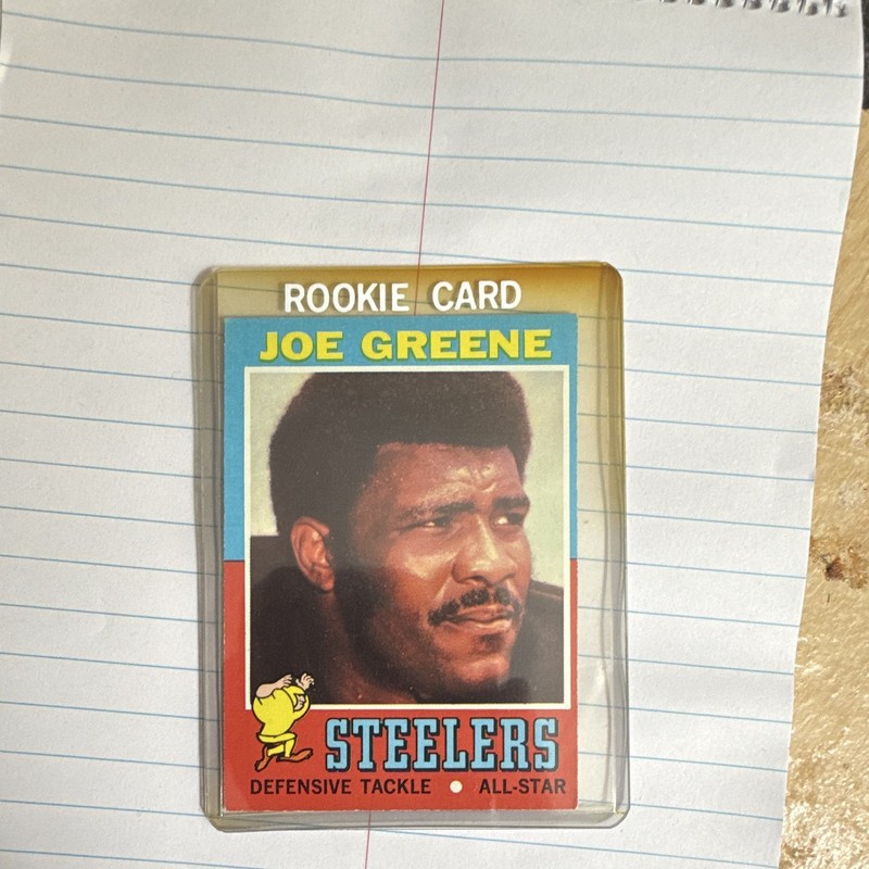 Topps 1971 Topps Joe Greene #245 Rookie Base Football Card Pittsburgh Steelers