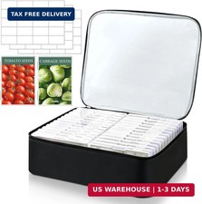 26 Slots Seed Storage Organizer Box, Reusable Oxford Cloth Seeds Storage Contain