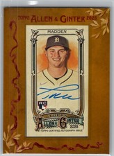 2025 Topps Allen & Ginter Ty Madden Mini Rookie On Card Auto #MA-TM. rookie card picture
