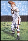 Otto Graham Autographed Goal Line Art Card GLAC Browns PSA/DNA 107135