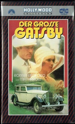 (VHS)  Videokassette - Der große Gatsby - Robert Redford, Mia Farrow, Bruce Dern - Bild 1 von 3