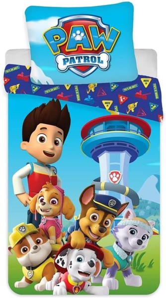 Baby BettwäSche Set 2Tlg. Paw Patrol 100% Baumwolle 100X135 Cm + 40X60 Cm-image