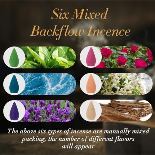 Backflow Incense Cones for Waterfall 108 PCS 6