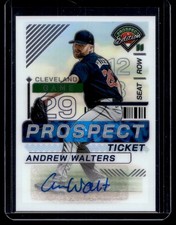 2024 Panini Prospect Edition Signatures Andrew Walters Auto Cleveland Guardians