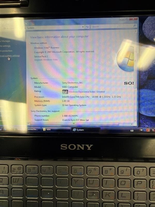Sony Vaio UX Micro PC VGN - UX Series - Ultra Mobile PC - Working