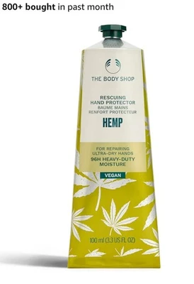 The Body Shop Hemp Hand Protector Cream 100ml Vegan, Heavy Duty, Moisture-Rich