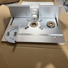 Heavy-Duty Portable Router Table Insert Plate with Fence for Woodworking Benches