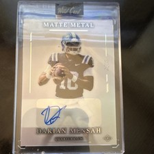 Wild Card Matte Metal 2026 Darian Mensah Autograph Rookie Football Card #9/10