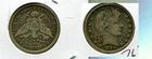 1899 P BARBER SILVER QUARTER F VF 7677T