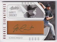 2021 Panini Absolute Baseball Garrett Crochet Rookie Signatures Auto 49/99
