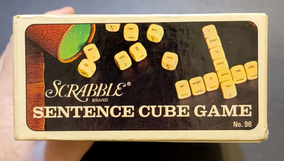 Vintage 1971 Scrabble Brand Sentence Cube Game Complete - Image 3 of 4