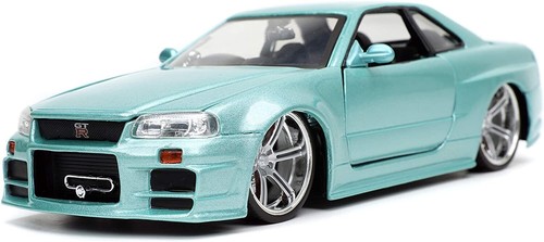 ,JADA TOYS, NISSAN Skyline GT-R R34 Rápido y Furioso, 1/24, JAD32608