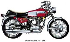 1968 Ducati 450 Mark 3 D - Promotional Advertising Magnet