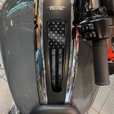 DISTRESS USA FLAG GHOST Dash Panel Insert Fits Harley 21+ Road & Street Glide