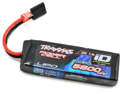 Batterie Traxxas Li-Po 5800mh 7,4V 2S - 25CiD mâle TRX - Photo 1/2