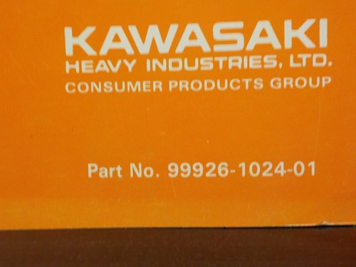 KAWASAKI 1993-1994 SERVICE SPECIFICATIONS HANDBOOK MANUAL (K406) - Picture 2 of 2