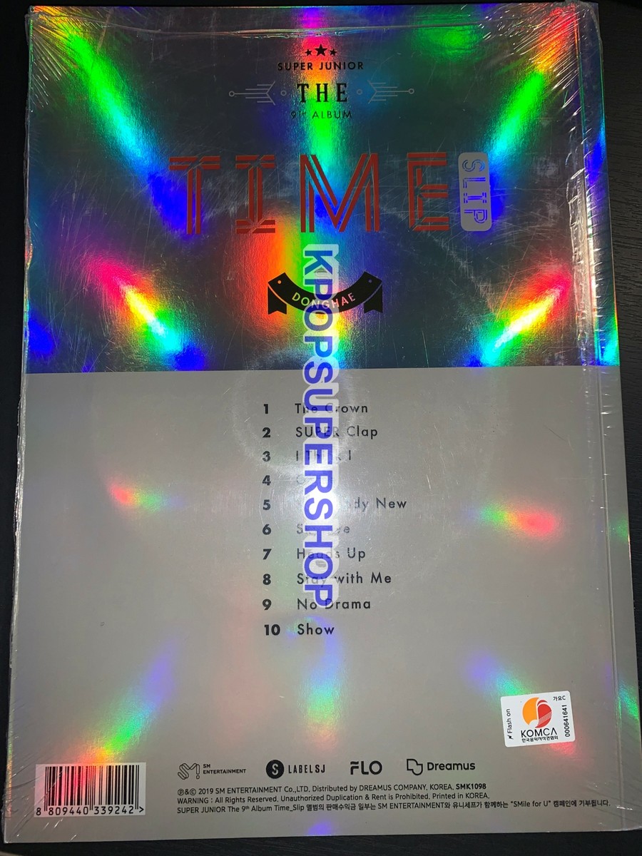 Super Junior 9th Album Time Slip Donghae Version CD New Sealed