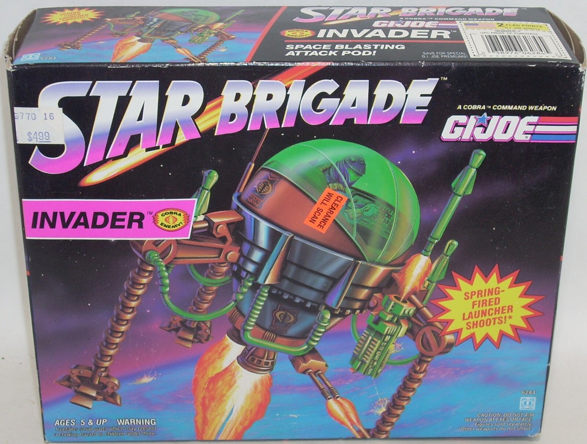 GI Joe Star Brigade Cobra INVADER Space Blasting Attack Pod Vtg