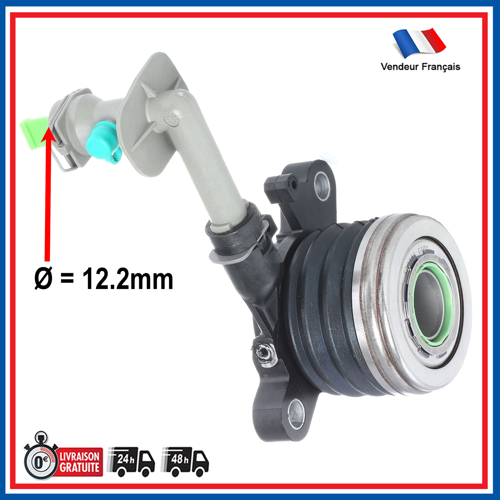 Butée d'embrayage Citan et Laguna hydraulique 1.5 dCi diesel