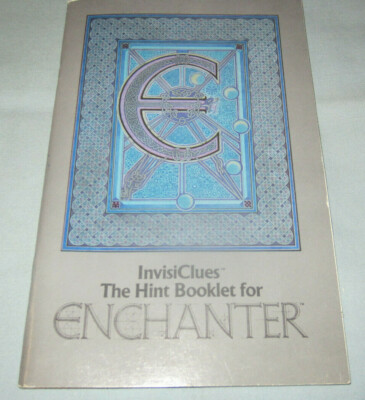 ENCHANTER Infocom Vintage IBM/Apple Computer Video Game InvisiClues Hint Booklet