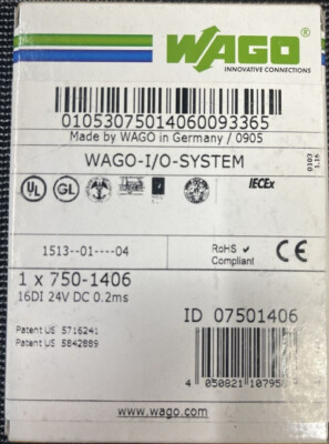 1PC Wago 750-1406 7501406 PLC Module New Expedited Shipping 