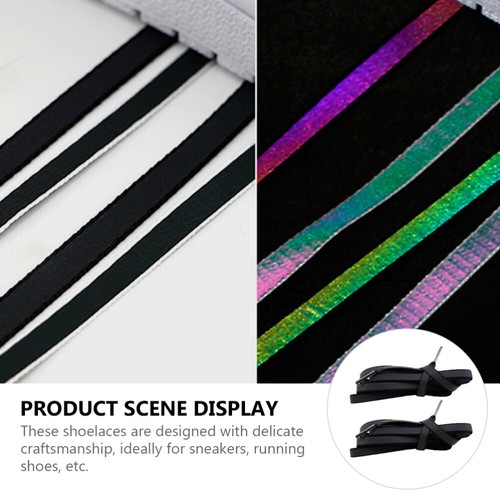 2 Pairs Reflective Shoelace Shiny Shoelace Creative Shoe Strap Sports Shoe Laces - Bild 3 von 12