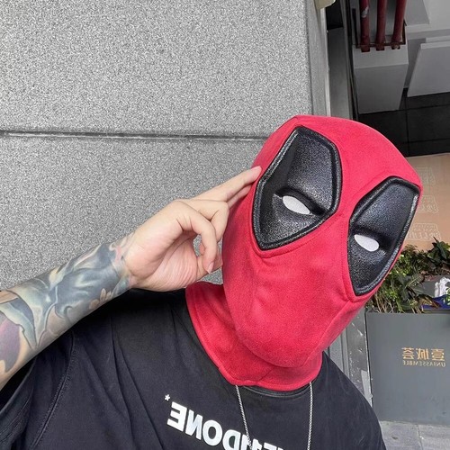 Deadpool 3 fumetti maschera cosplay casco viso intero adulto unisex oggetti di scena di Halloween - Foto 13 di 14