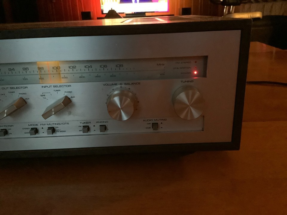 Yamaha CR820 Natural Sound Stereo Receiver Wood Parts or