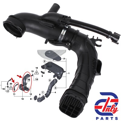 für BMW 5er F10 F11 518d 520d 525d Luftansaugrohr 13718508047 13718512014