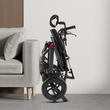 Foldable Transport Wheelchair For Senior 130kg All-Terrain Reclining Wheelchairs
