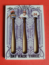 JOHNNY BENCH PETE ROSE TONY PEREZ GAME USED BAT CARD #d4/9 LEAF Lumber REDS