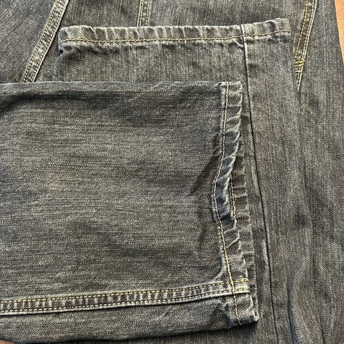 Wrangler Jeans Co Mens Size W34 L28 Dark Wash Denim Pants Straight Fit - Picture 5 of 11