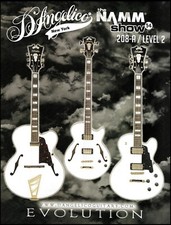 D'Angelico New York 2013 guitar series NAMM Show advertisement 8x11 ad print
