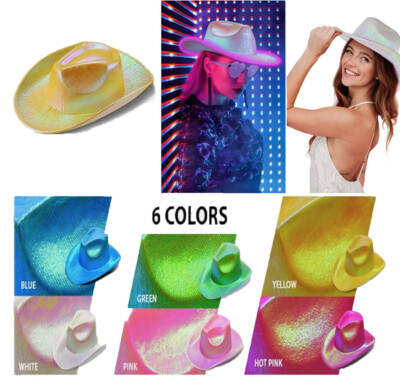 Cowboy Cowgirl Hats Western Festival Fancy Dress Texan Hats Costume  Accessory UK