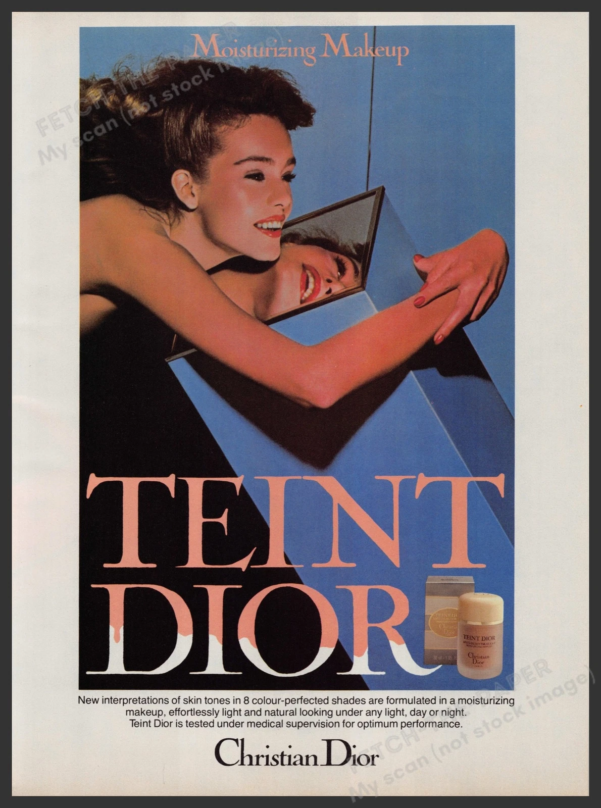 Publicité imprimée Christian Dior Teint Dior Cosmétique années 1980 1981