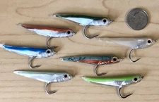 MEDIUM GUMMY MINNOW FLY. #4. YOU PICK COLOR. FLY FISHING SALTWATER, BASS, PIKE. 