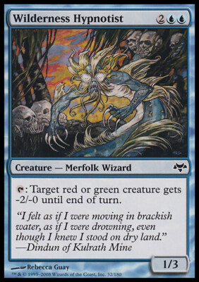 Magic the Gathering MTG Wilderness Hypnotist (32) Eventide   LP