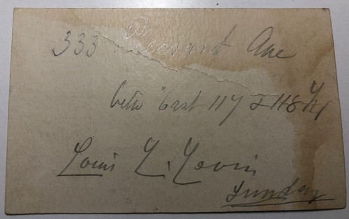 1900s LEVIN'S Boarding and Livery Stable Coaches Cabs NEW YORK Business Ad Card - Picture 3 of 5