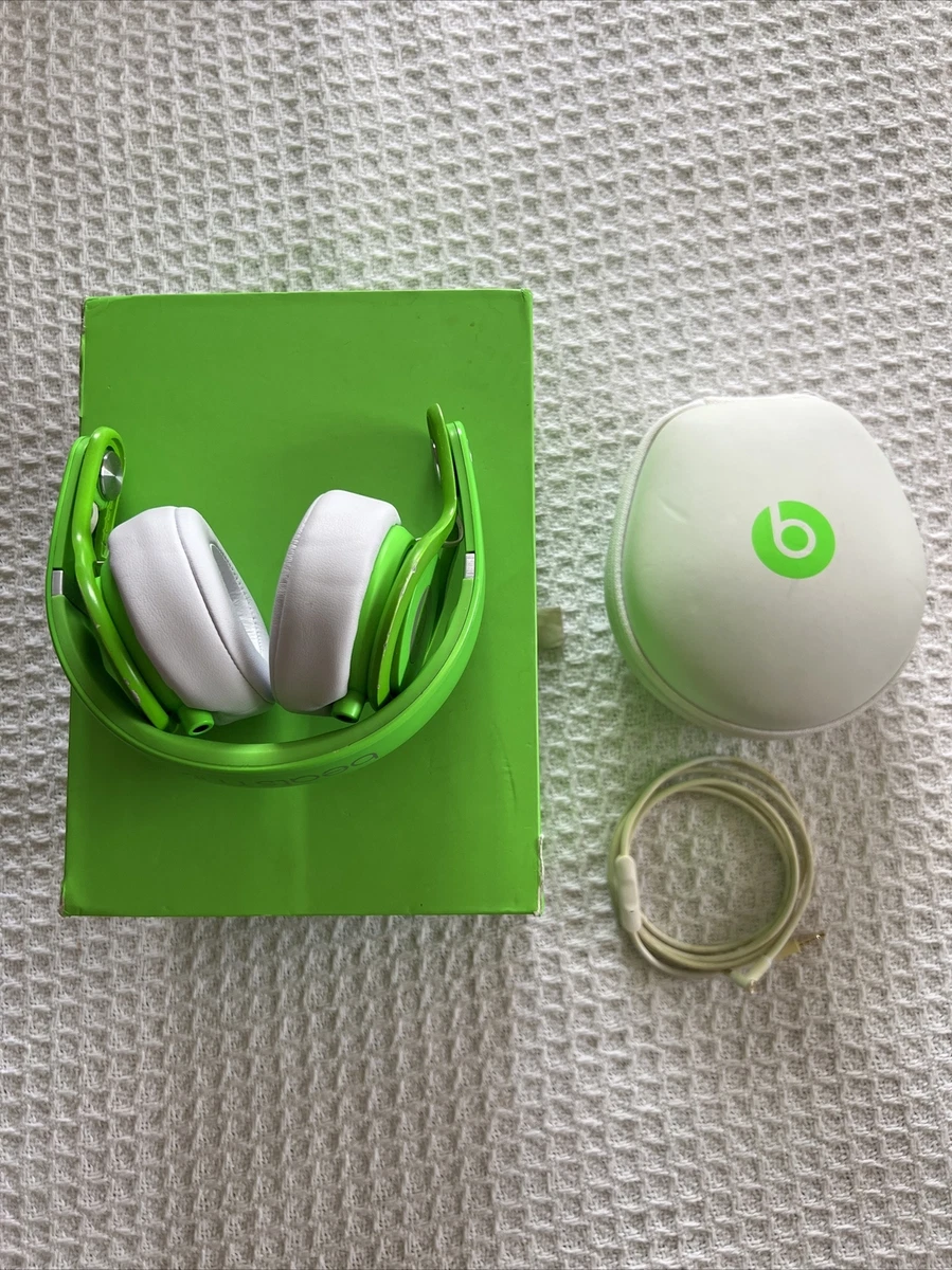 Beats by Dr. Dre Mixer Mixr Wired DJ Headphones Green White With