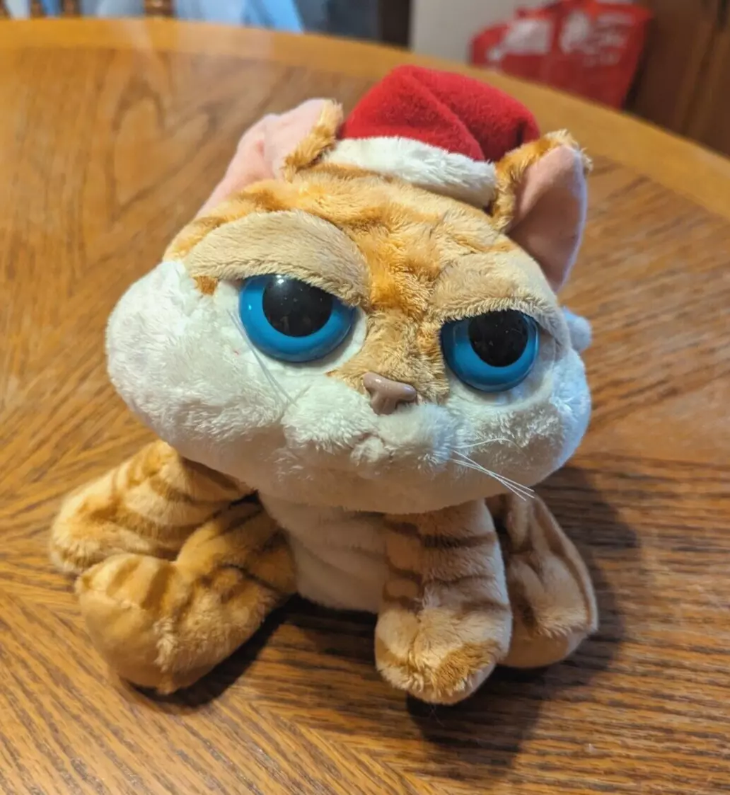 Orange tabby cat plush new arrivals