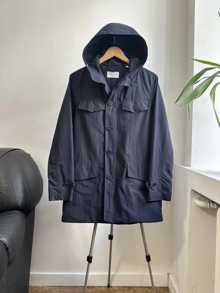 Chaqueta Our Legacy Cloud Parka Azul Marino Hecha en Portugal Foto 4 de 4